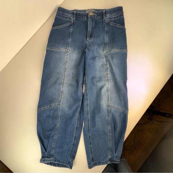 Wit & Wisdom Ab’Solution Skyrise Wide Leg Utility Jean Size 14 - Picture 4 of 17